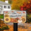 Briarwood Lane Fall Mailbox Cover  - Standard Size - Be Thankful Flowers For Fall Mailbox Cover - 2 of 2
