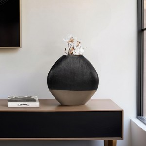 Ceramic Vase for Living Room Decor - Decorative Flower Vase for Home Decor, Bedroom Accent, or Office Display - 1 of 4