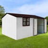NicBex 10x12 Ft Metal Outdoor Storage Shed with Lockable Doors and Windows for Backyard,Garden,Patio - 2 of 4