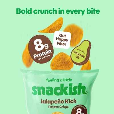 Snackish Jalapeno 8g Protein Potato Chips - 5oz
