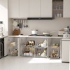 2-Tier Pull-Out Organizer under Cabinet Storage for Kitchen with Wooden Handle - 3 of 4