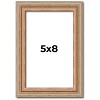 PosterPalooza | Photo Size Deco Brown Picture Frame - UV Acrylic, Foam Board Backing, Hanging Hardware - 2 of 4