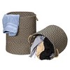 Colonial Mills Cabana Woven Hampers - Blue 15"x15"x18" - 4 of 4