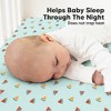 KeaBabies 2pk Soothe Fitted Crib Sheets Neutral, Organic Baby Crib Sheets, Fits Standard Nursery Baby Mattress - 4 of 4