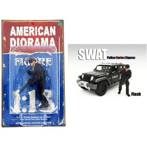SWAT Team Flash Figure For 1:18 Scale Models by American Diorama - 1 of 3