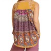 Women's Mixed Print Babydoll Tank Top - umgee - 3 of 4