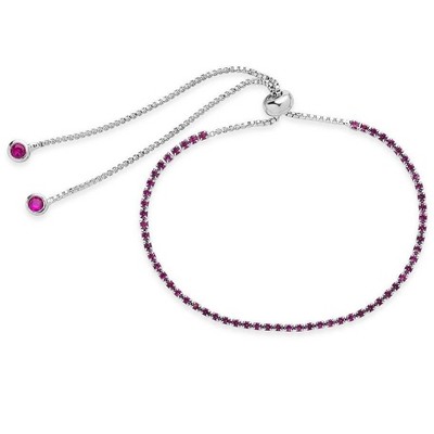 SHINE by Sterling Forever Adjustable CZ Slider Bracelet