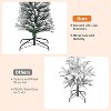 COZONY Artificial Flocked Christmas Tree with Stand - 4 of 4