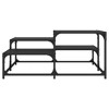vidaXL Black Engineered Wood Coffee Table - Contemporary Sofa Center Desk with Metal Frame - 4 of 4