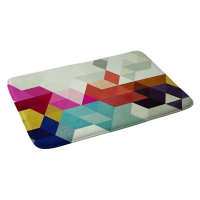 24"x36" Three Of The Possessed Modele Bath Mat Green - Deny Designs