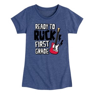 Girls' - Instant Message - Ready To Rock First Grade Fitted Short Sleeve Graphic T-Shirt - 1 of 4