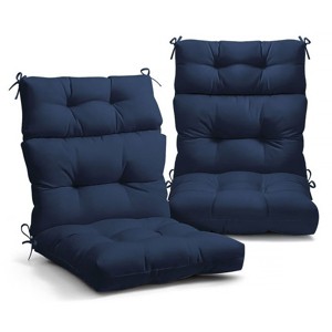 YEERSWAG 2 Pieces High Back Chair Cushions For Indoor Outdoor Use Non-Slip Waterproof - 1 of 4