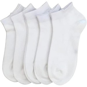 SERISIMPLE Women Viscose Bamboo Ankle Low Cut Thin Lightweight Pastel Color Soft Socks 5 Pairs - 1 of 4