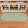 Collections Etc Sunsplash Braided Two-Tone Accent Rug - 2 of 3