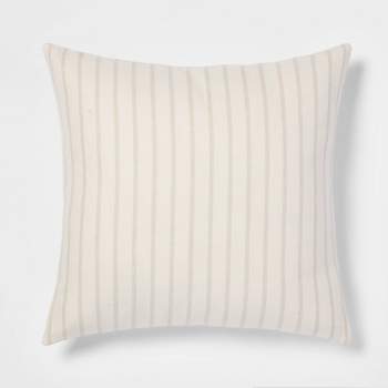 Oversized Cotton Striped Square Throw Pillow - Threshold™