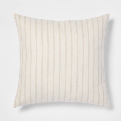 Oversized Cotton Striped Square Throw Pillow - Threshold™ - image 1 of 4