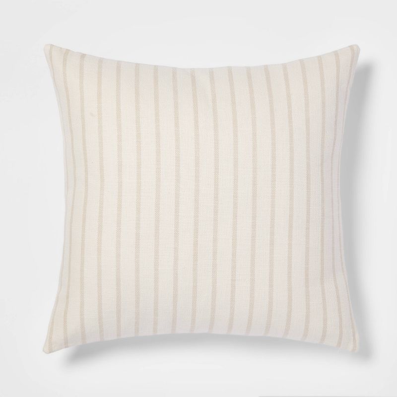 Oversized Cotton Striped Square Throw Pillow - Threshold™, 1 of 11