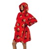 Sesame Street Elmo Character Heads All-Over Print Red Long Oversized Hoodie Wearable Blanket-OSFA - 4 of 4