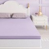 SEVOBAL Mattresses Premium Firm Memory Foam Mattress Topper Cooling Ventilated Design for Bedroom, Purple, 74"*98"*2" - 3 of 4