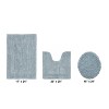Lux Premium 100% Cotton  Ultra-Soft Tufted Solid Reversible 3 Piece Bath Rug Set, Water-Absorbent, Durable, Machine Washable Bathroom Rug - 2 of 4