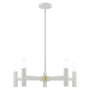 Livex Lighting Copenhagen 5 - Light Chandelier in  White - 1 of 2