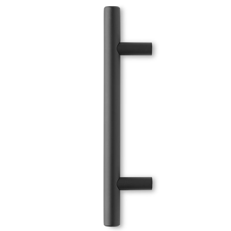 Cauldham Solid Stainless Steel Euro Cabinet Pull Matte Black (3-3/4" Hole Centers) - 10 Pack, 5 of 8