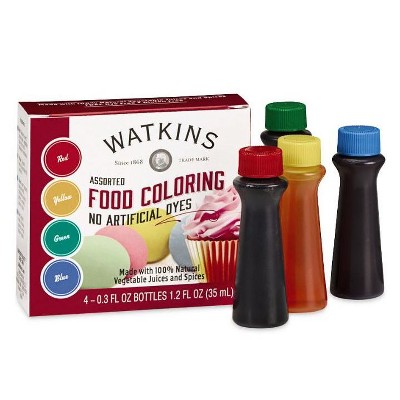 Neon Food Coloring Kit Assorted 4, 1.2 ounce