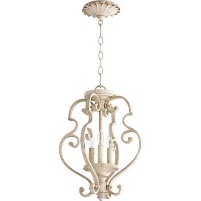 Quorum Lighting San Miguel 3-Light Pendant, Persian White, 13.5W, 17H