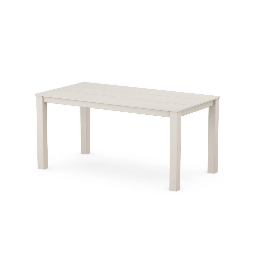 Photos - Coffee Table POLYWOOD Rectangle Studio Parsons Outdoor Patio Dining Table Sand: Weather