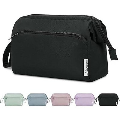 Narwey Large Makeup Bag Women Wide-open Make up Bag Travel Cosmetic Bag