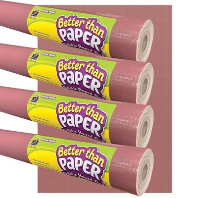 Teacher Created Resources® Better Than Paper® Bulletin Board Roll, 4' x  12', Deep Rose, 4 Rolls