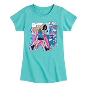 Girls' - Barbie - Chasing Dreams Fitted Short Sleeve Graphic T-Shirt - 1 of 4