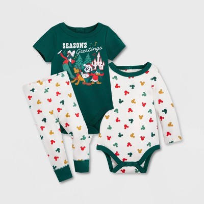 Baby Disney Mickey Mouse 3pc Holiday Coordinate Set - Disney Store