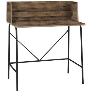 Nordlys Metal and Gray Wood Top Desk Industrial Style Bedroom - 1 of 1