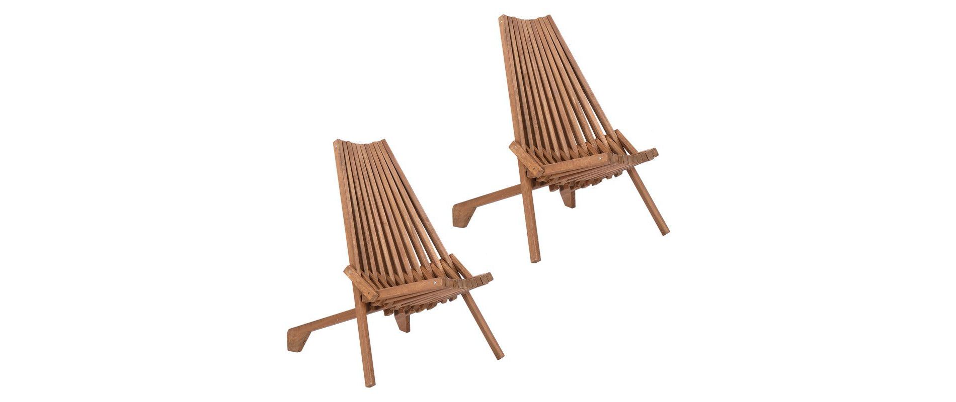 Karl Home |Brown Patio Wood Folding Chair(Set Of 1)