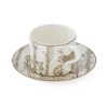 Spode Kit Kemp Tall Trees Teacup & Saucer - 10 fl. oz. Porcelain Cup with Swaying Tree Design in Calming Chalky Shades - 3 of 4