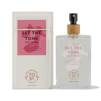 Set The Tone Hydrating Rose Mist Toner, The Organic Skin Co, 3.4 fl oz