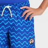 Boys' Waves Printed Swim Shorts - Cat & Jack™ Blue - 3 of 3