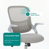 RISOKEYS Home Office Chair Ergonomic Desk Chair with Lumbar Support & Flip-Up Arms-Breathable Mesh Seat,Height Adjustable for Office,Study - 4 of 4