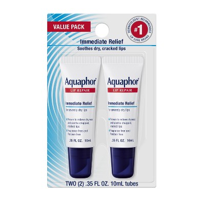 Aquaphor Immediate Relief Lip Repair Balm - 2ct/ 0.70 fl oz