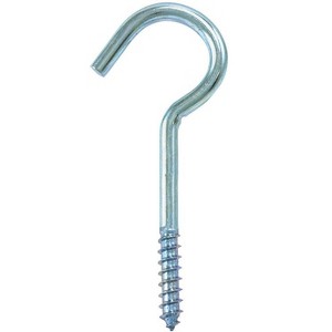 Hampton Small Zinc-Plated Silver Steel 3.375 in. L Ceiling Hook 50 lb 1 pk (Case of 50) - 1 of 1