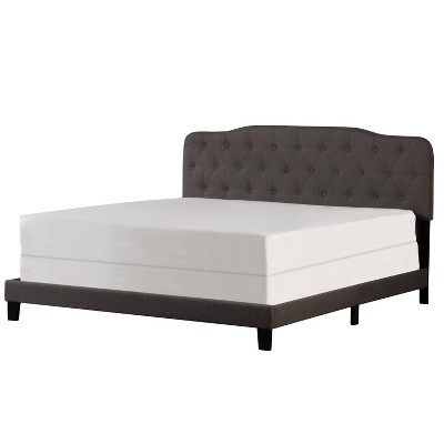 Nicole Upholstered Bed In One Queen Stone Fabric - Hillsdale Furniture