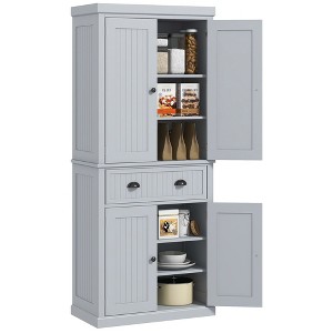 NicBex 72.5 Inch Kitchen Pantry Storage Cabinet with 4 Doors and 2 Drawers for Dining Room,Bathroom,Kitchen - 1 of 4