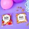Big Dot of Happiness His and Her Favorite Stickers and Clear Cookie Bags, Cellophane Treat Bags 4.25x7 IN for Candy or Baked Goods - 25 Count - 3 of 4