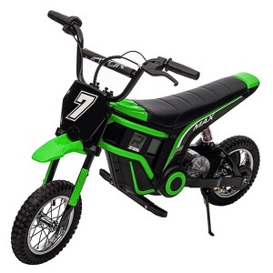 24v Kids Electric Dirt Bike with 350w Motor, 3-Speed Adjustable Up to 14.29MPH, Off-Road Motocross, Includes LED Lights and Music - 1 of 4
