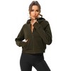 Coolmee Womens Full Zip Up Hoodie Sweatshirt Workout Casual Hooded Long Sleeve Athletic Jacket with Pockets - 2 of 4