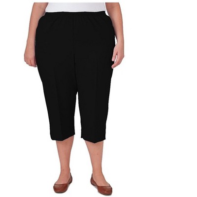 Alfred Dunner Womens Classic Stretch Casual Capri Pants