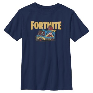 Boys Fortnite Uncle Pete's Pizza Pit T Shirt - 1 of 4