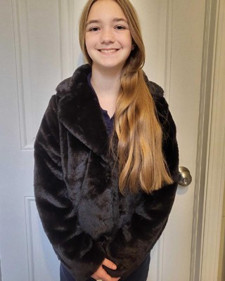 Faux Fur Black Jacket : Target