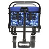 Kumasinova Colorful Collapsible Folding Wagon Cart,Folding Utility Wagon with Strapping System for Camping Shopping Sports Gardeing,225lbs - 2 of 4